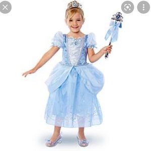 Disney Cinderella Dress-up Dress, Girls 3T blue w/ lots of sparkly details